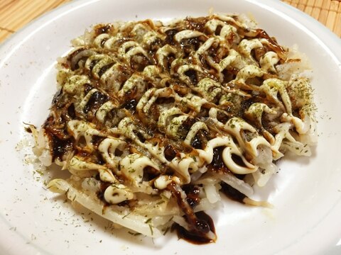 シャキシャキ！もやしのお好み焼き風